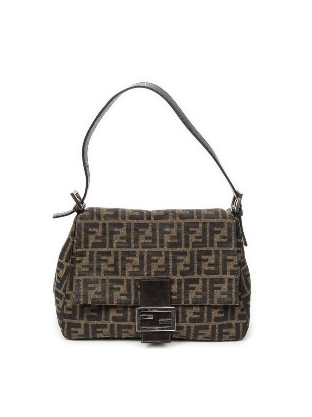 Fendi Mama Forever Brown Black Zucca Canvas